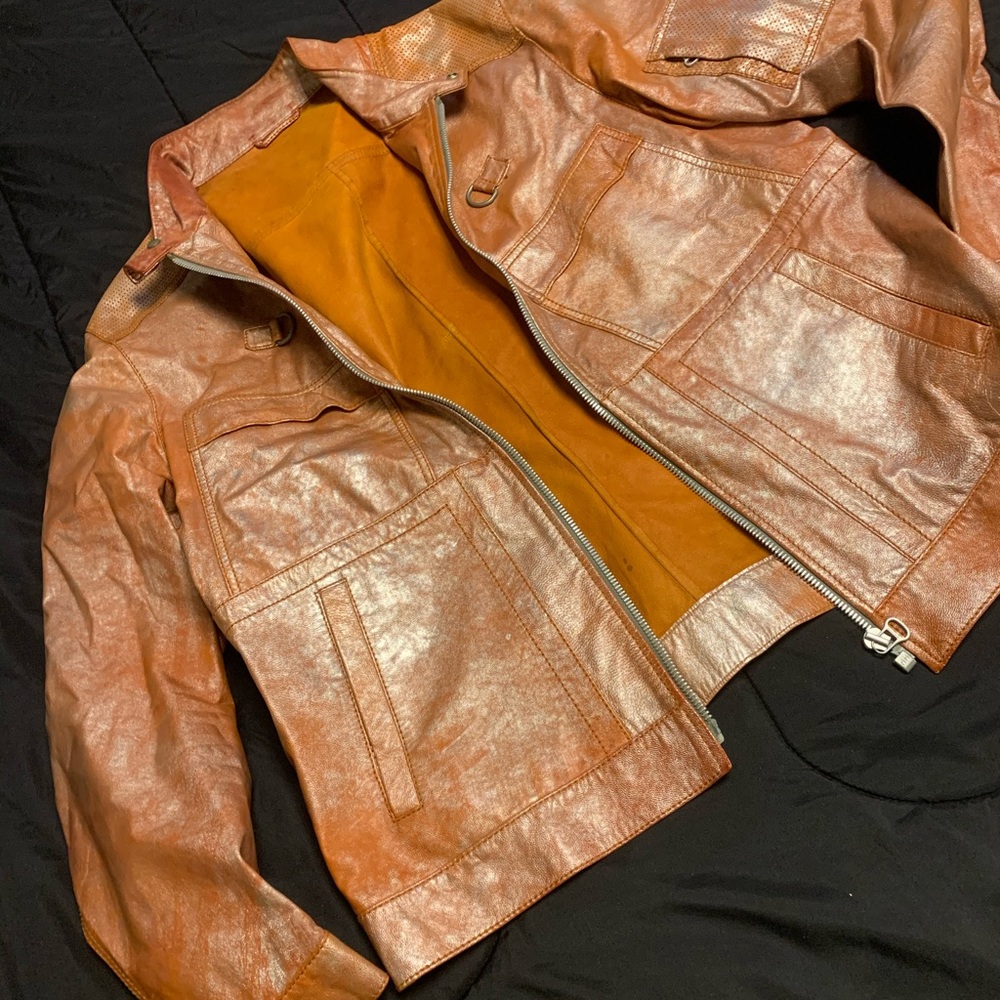 Hugo boss leather hacket